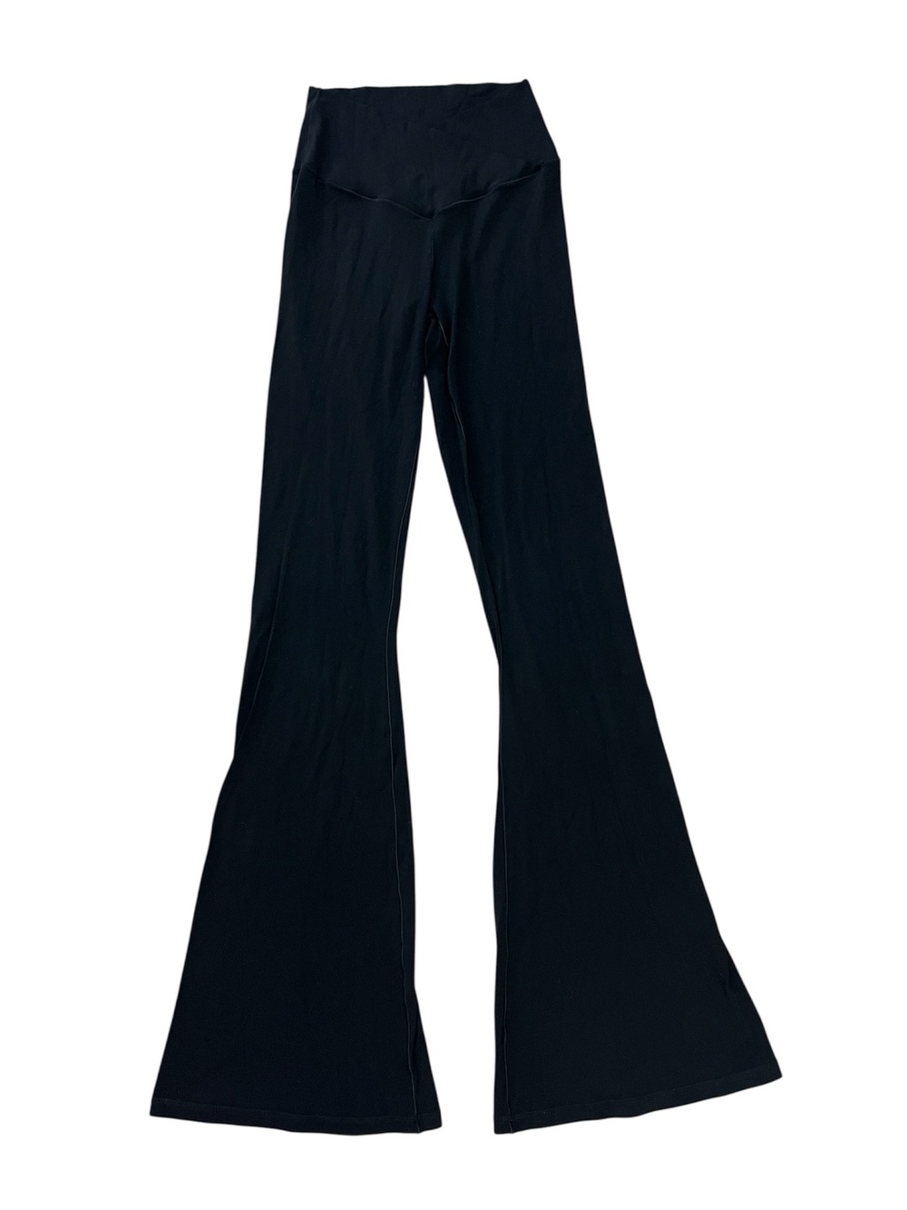 Aerie Women’s Black Criss Cross Flared Leggings Workout Casual Size M